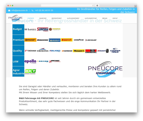 WordPress theme Deploy - pneucore.ch