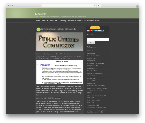 WordPress theme Emire (customized for Legalectric) - legalectric.org