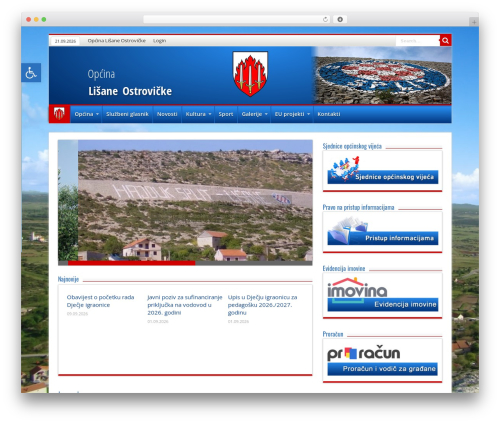 WordPress theme Sahifa - lisane-ostrovicke.hr