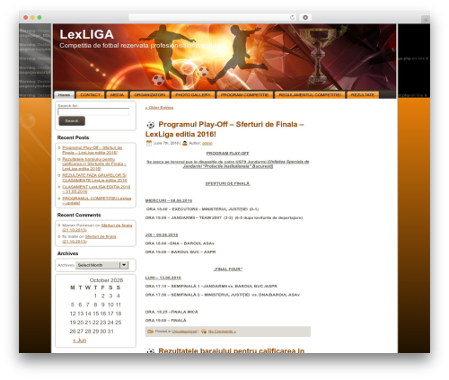 WordPress website theme worldcup - lexliga.ro