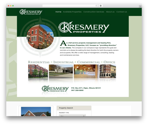 WP Avalon WordPress theme - kresmeryproperties.com