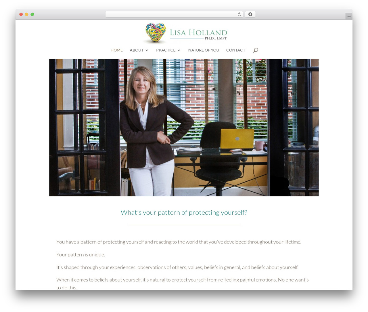 WP theme Divi - lisahollandphd.com