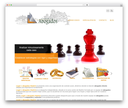 WP theme Response Pro - legal1.es