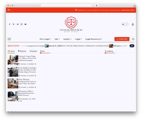 Blogsy WordPress blog theme - onlegalresources.com Blogsy WordPress blog theme - onlegalresources.com