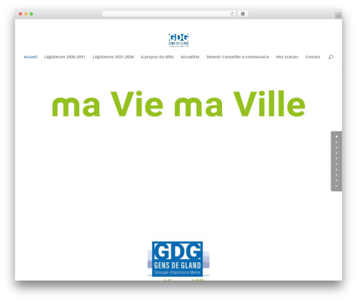Divi WordPress theme - gdg-gland.ch