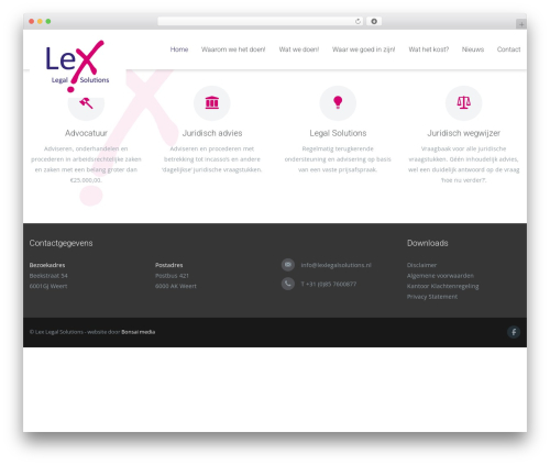 Dzen premium WordPress theme - lexlegalsolutions.nl