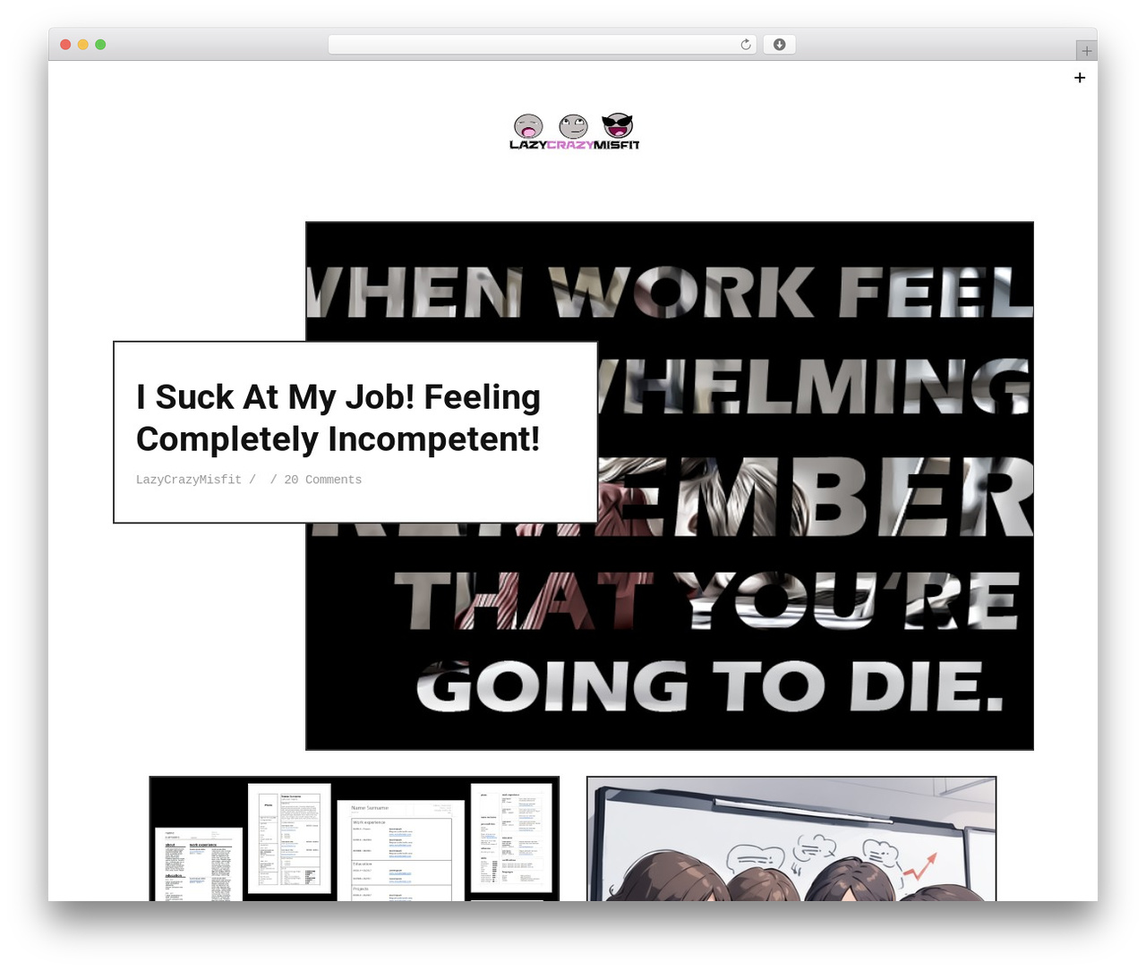 Forma best free WordPress theme - lazycrazymisfit.com