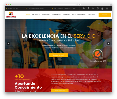 Ruby build framework WordPress plugin - cemicon.com.pe
