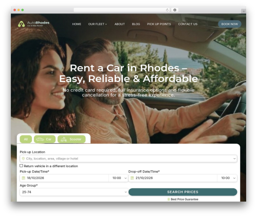 Gocars online WordPress plugin - autorhodes.com