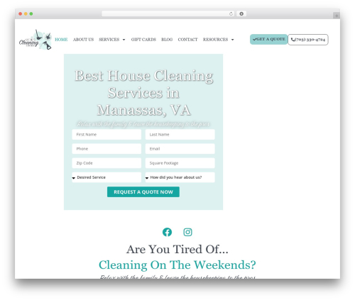 Hello Elementor WordPress theme - katiecleans.com