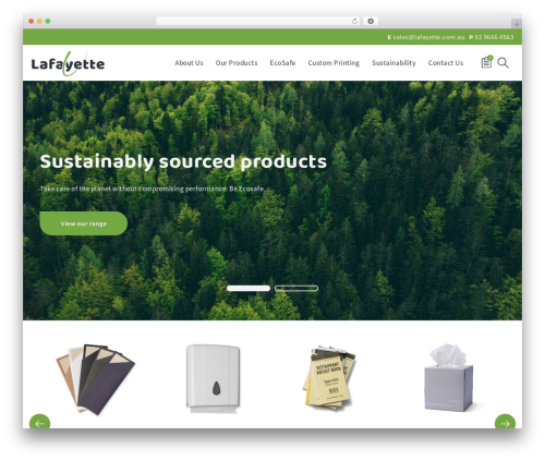 Lafayette WordPress theme design - lafayette.com.au