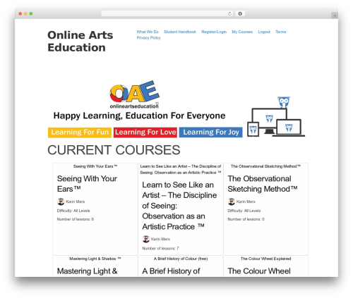 LifterLMS LaunchPad theme WordPress - onlineartseducation.co.uk