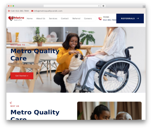 Ncare WordPress theme - metroqualitycarellc.com