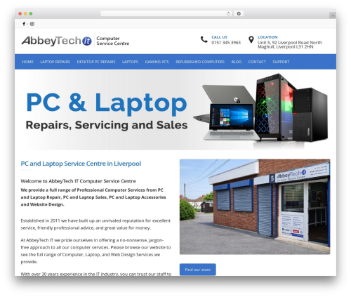 Ostrya theme WordPress - abbeytech.net