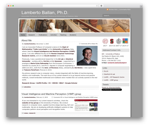 Panorama WP theme - lambertoballan.net Panorama WP theme - lambertoballan.net