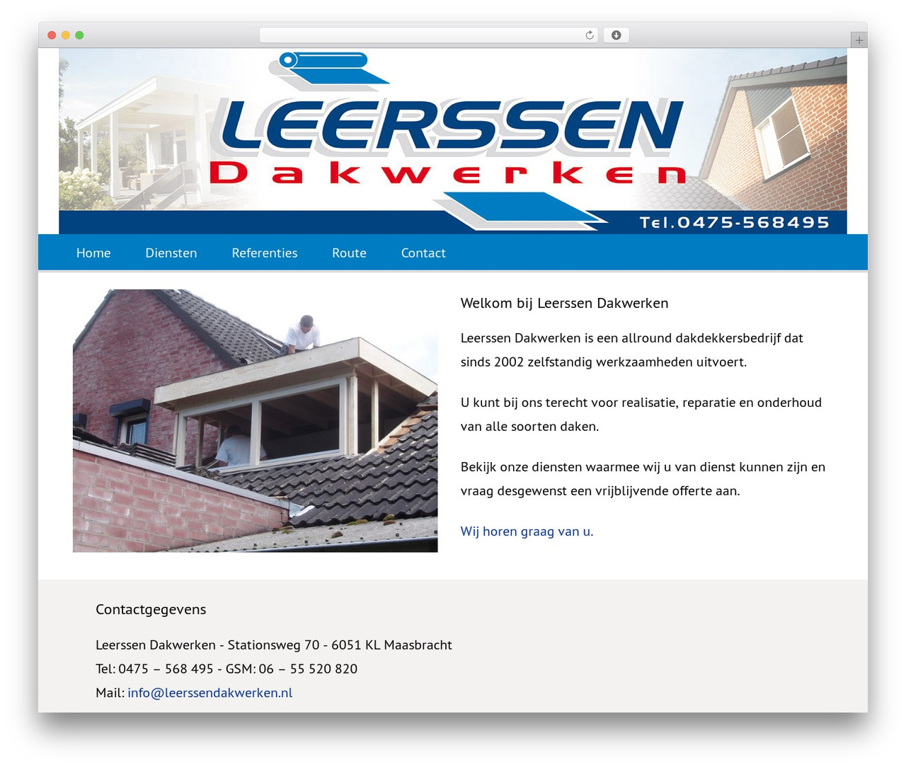 Theme WordPress Dynamik-Gen - leerssendakwerken.nl