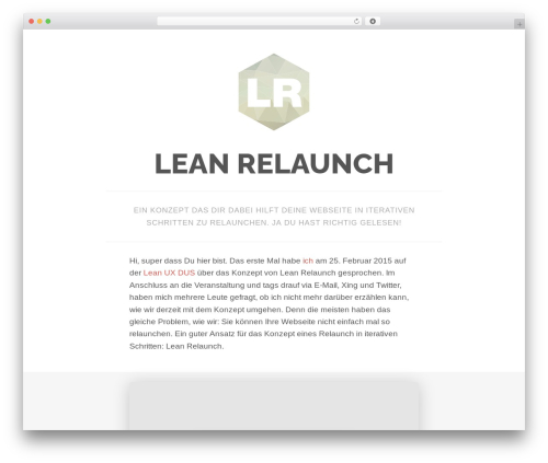 Theme WordPress Pocket - lean-relaunch.de