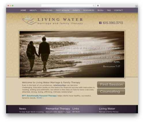 WordPress theme Catalyst - livingwatermft.com
