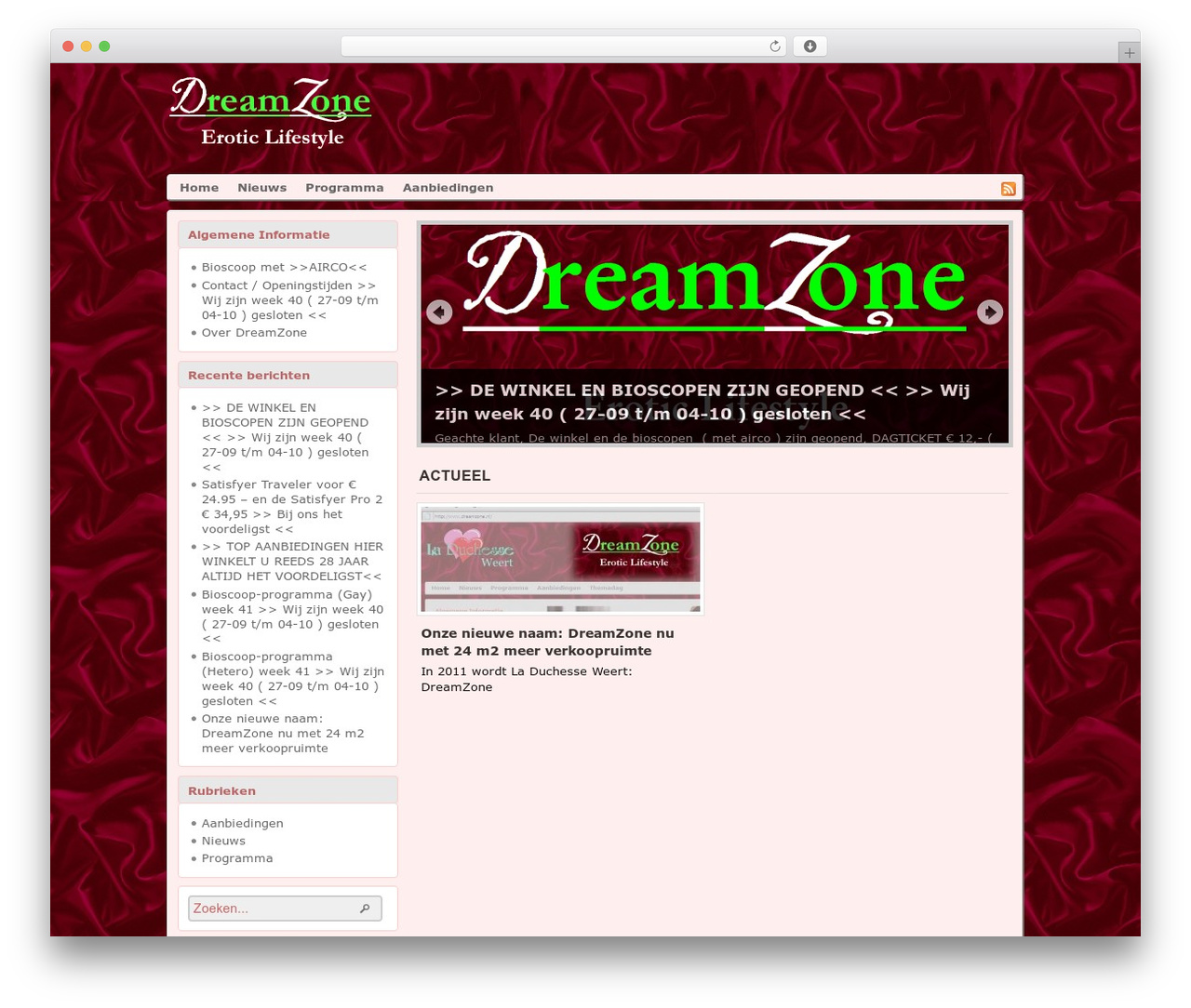 WordPress theme Arras Theme - laduchesseweert.nl