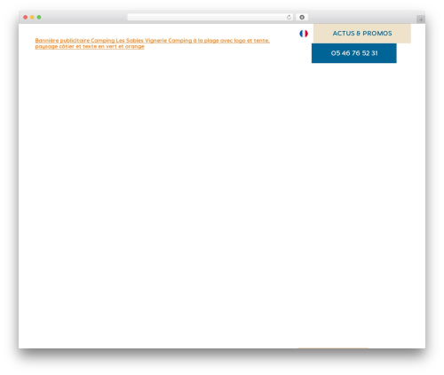 WordPress theme lasai - campingsablesvignierplage.com