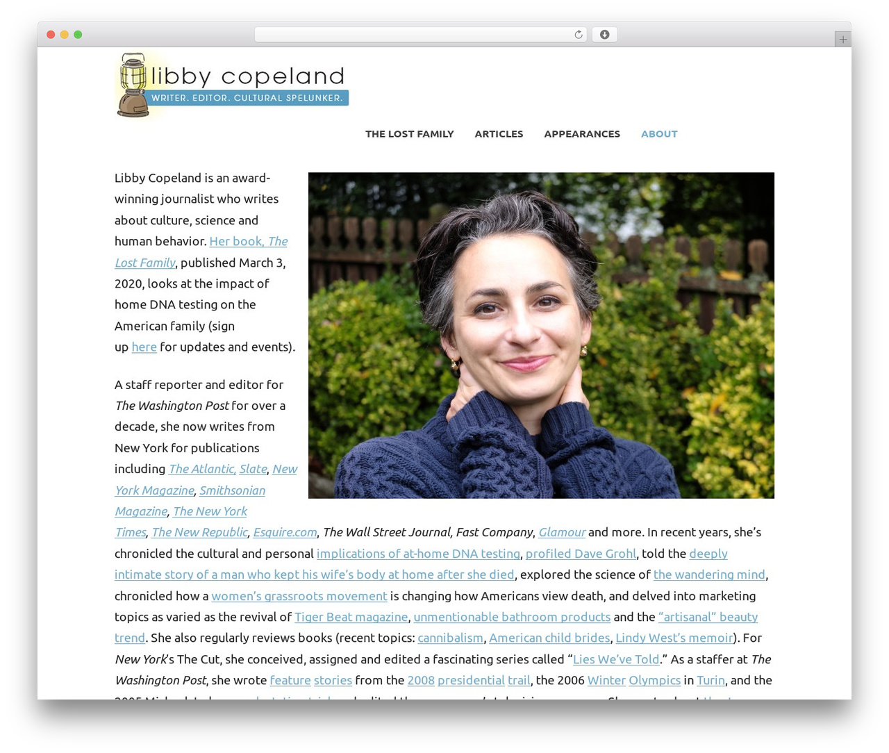 WP theme Libby - libbycopeland.com WP theme Libby - libbycopeland.com