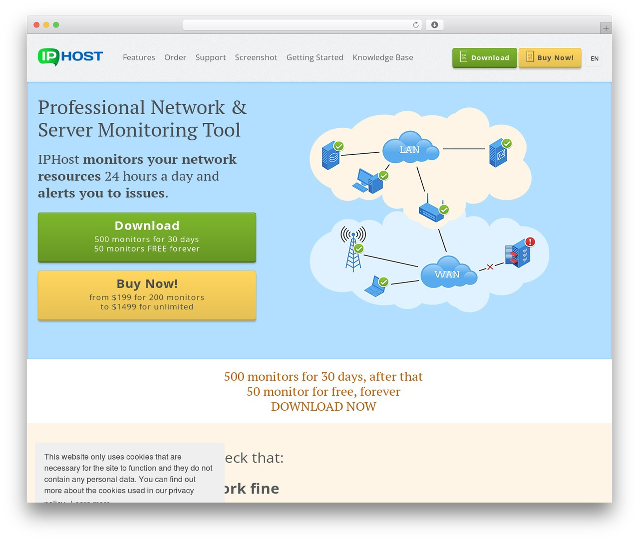 Appdev WordPress page theme - iphostmonitor.net