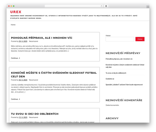 Ariblog WordPress theme - urex.cz