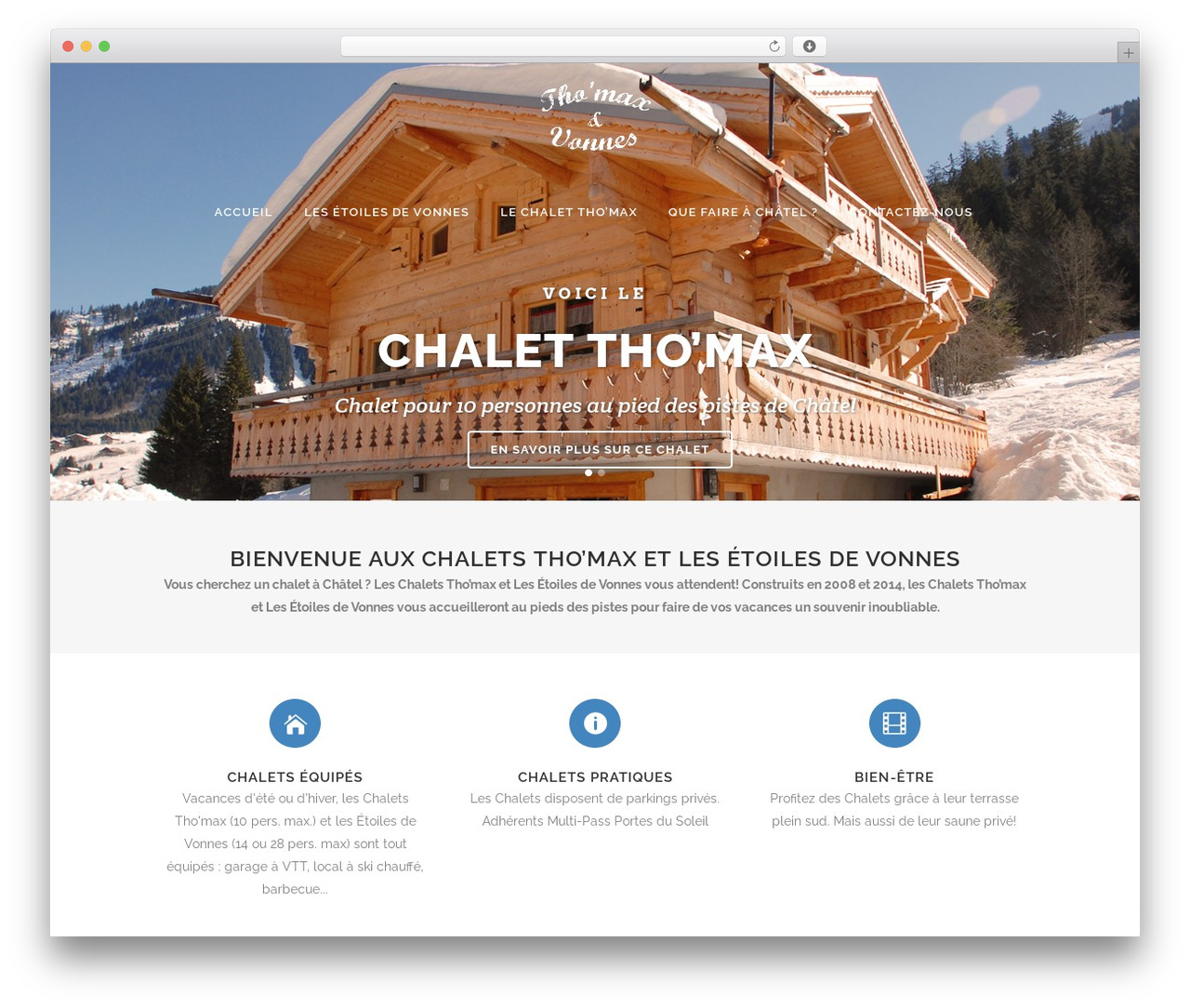 Bridge WordPress page theme - location-chalet-chatel.fr