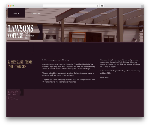 Event list calendar WordPress plugin - lawsonscottage.com.au