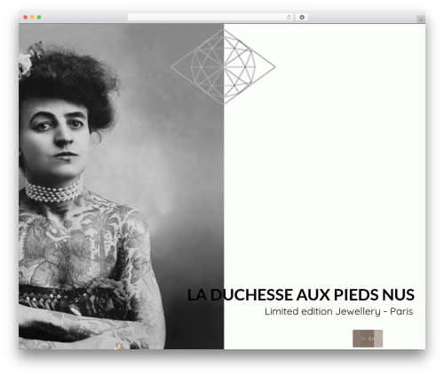 Corpus WordPress page theme - laduchesseauxpiedsnus.com