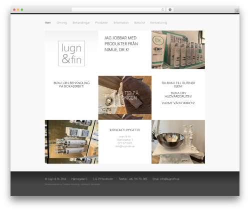 CreativeWorkshop theme WordPress - lugnofin.se