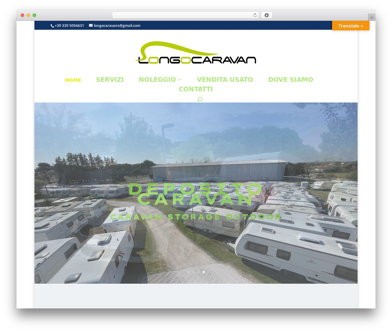 Divi WordPress theme - longocaravan.it