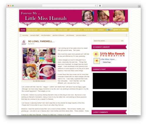 Genesis WordPress theme - littlemisshannah.com