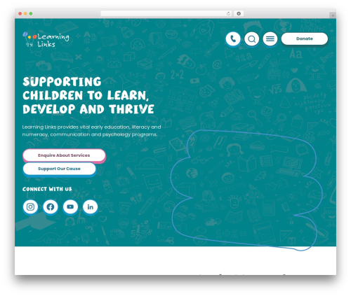Learning Links WordPress website theme - learninglinks.org.au