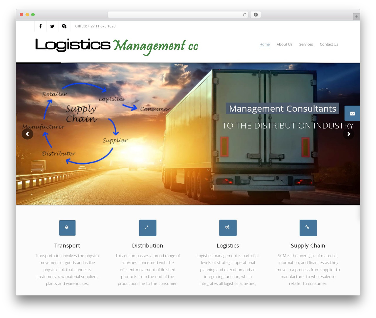 limitless WordPress theme - logisticsmanagement.co.za