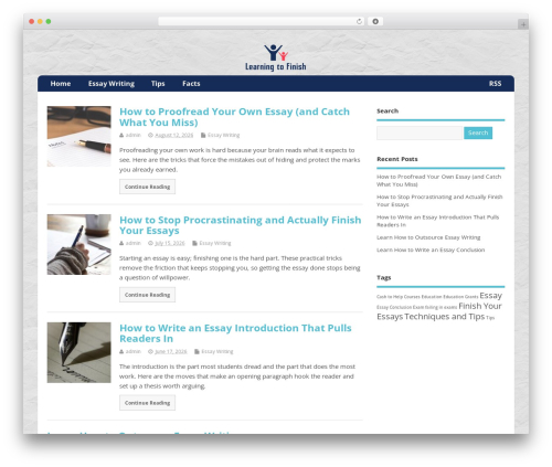 MesoColumn WordPress theme - learningtofinish.org