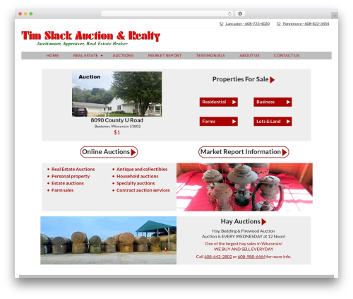 MyHome WordPress real estate - timslackauctionrealty.com