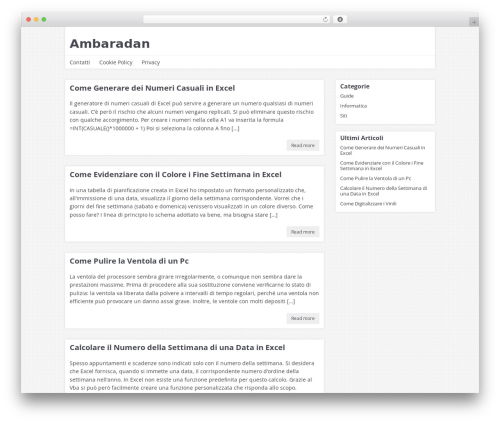 NEBlue WordPress theme - lambaradan.it