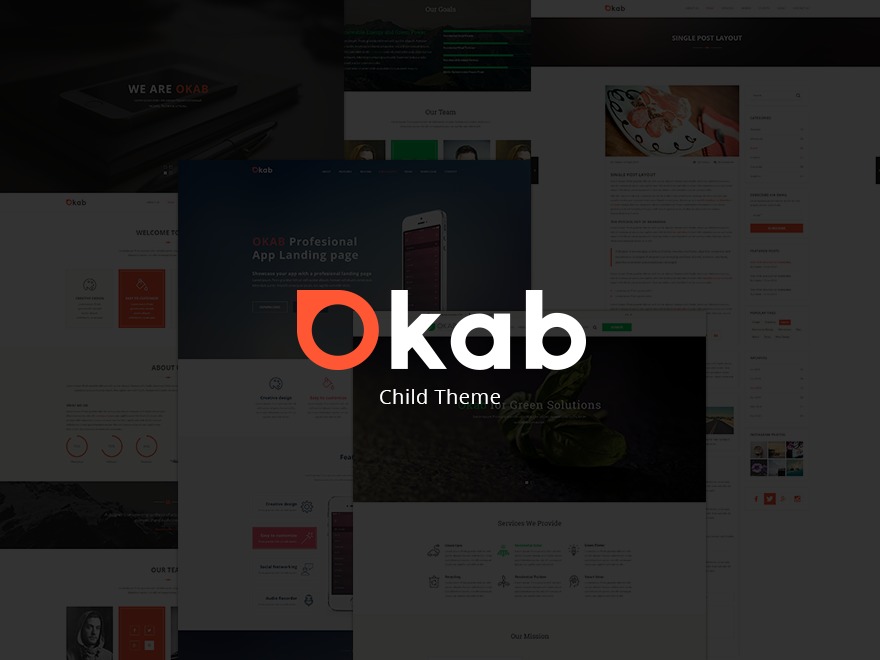 Okab Child Theme WordPress theme