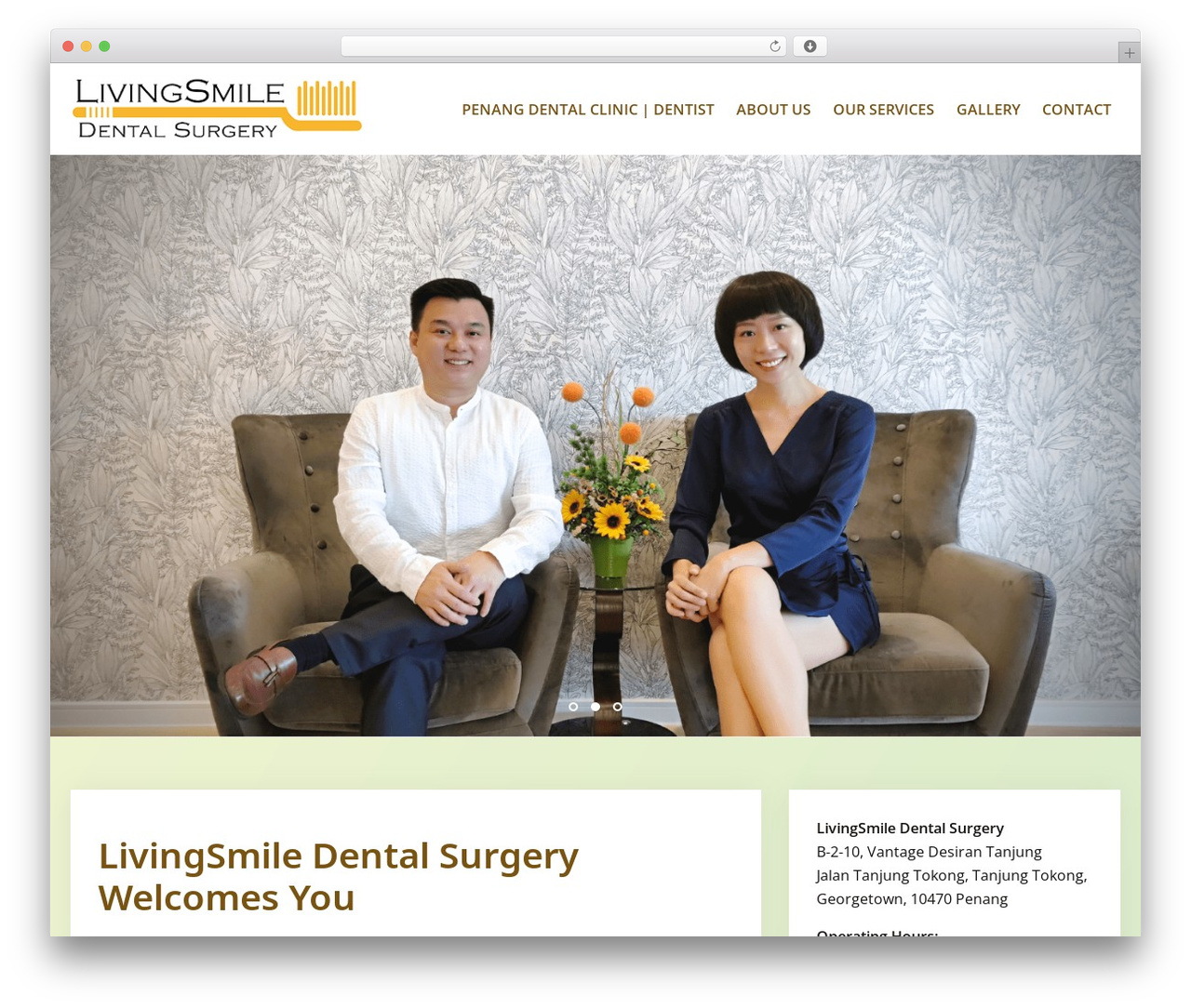Phoenix WordPress theme - livingsmiledental.com
