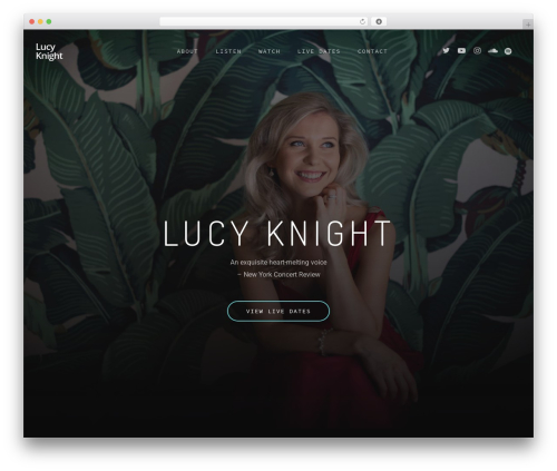 Salient best WordPress theme - lucy-knight.co.uk