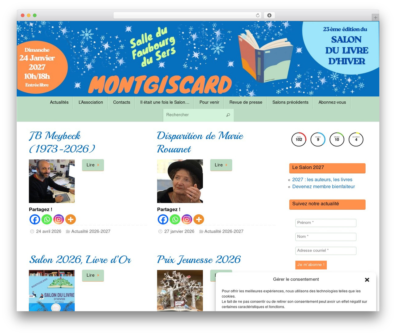 Tempera free WordPress theme - livredhiver.org