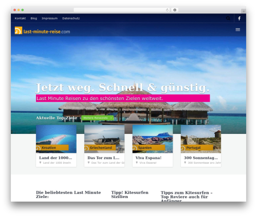 Theme WordPress Go Explore! - last-minute-reise.com