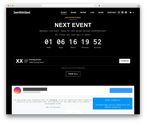 The7 Classic best WordPress theme - snow-white-blood.com