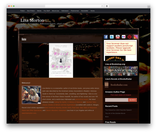 Theme WordPress Firecrow - lisamorton.com/zine
