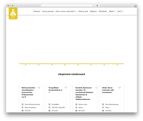 Theme WordPress Tõrva theme - visittorva.ee