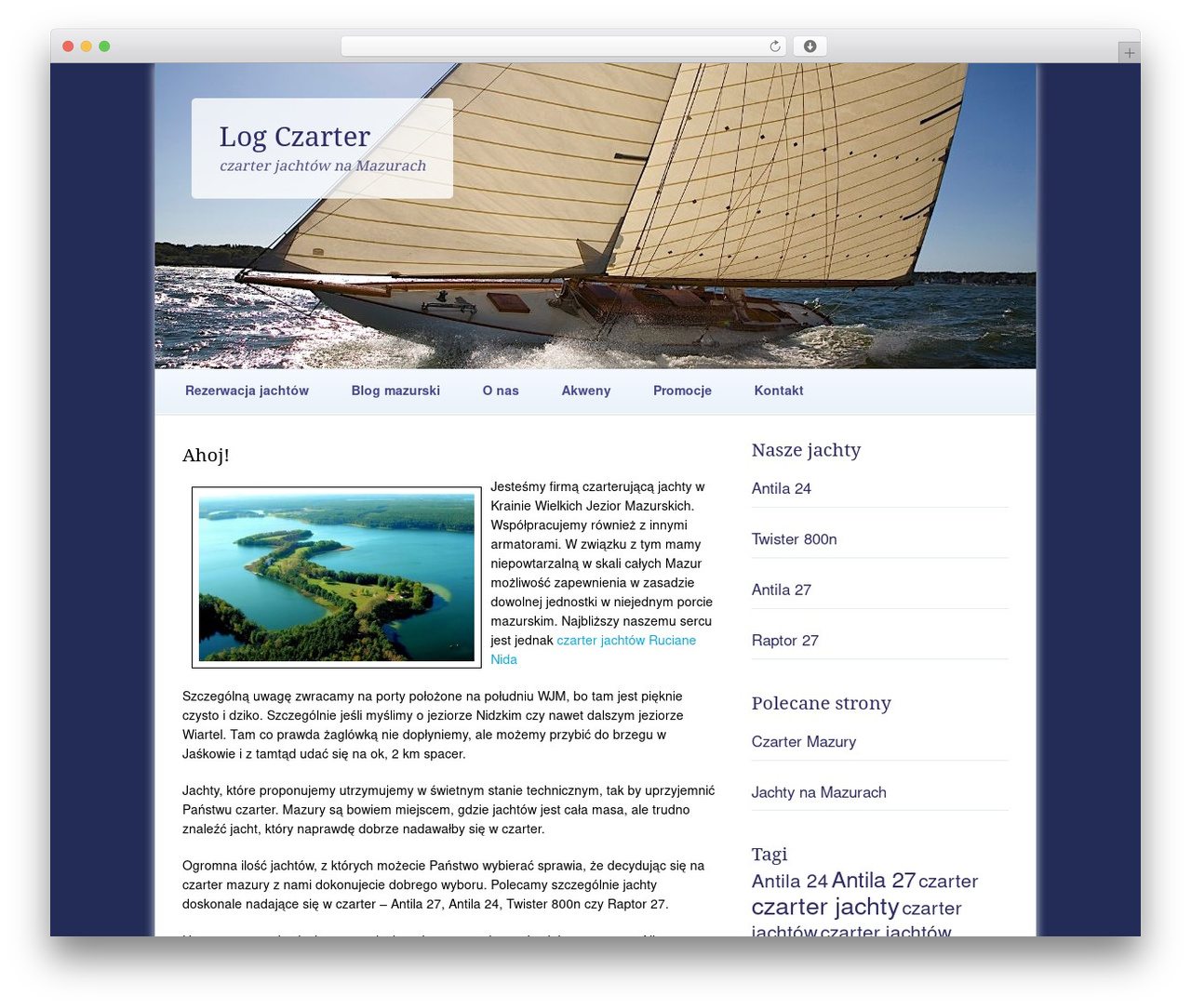 WordPress theme Wedding Bells - logczarter.pl