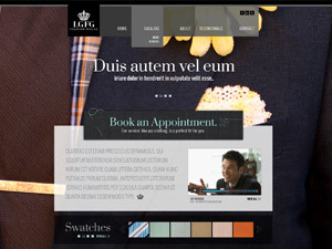 WordPress website theme LGFG Responsive by Curious Communications