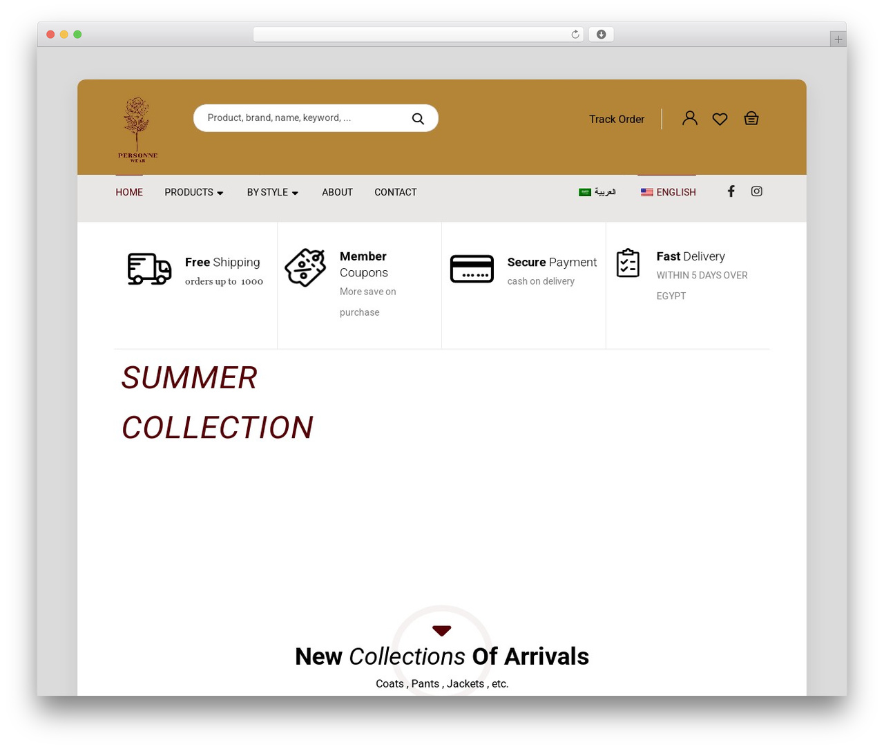 XTRA WordPress theme - personnewear.com
