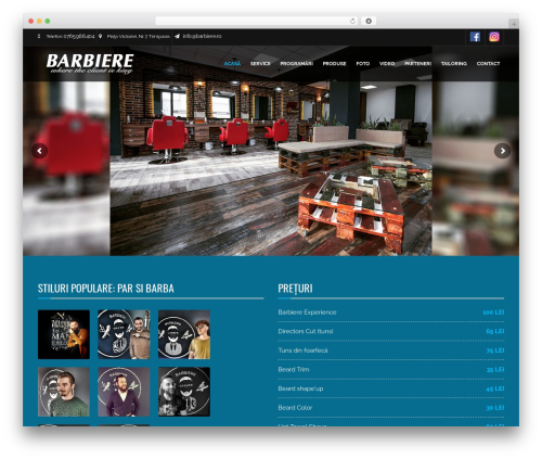 Barber - Wordpress Theme theme WordPress - barbiere.ro